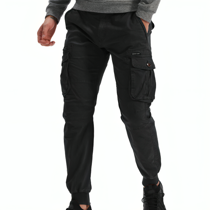 Mens Cotton Cargo Trousers