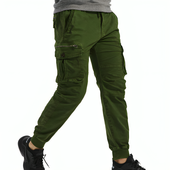 Mens Cotton Cargo Trousers