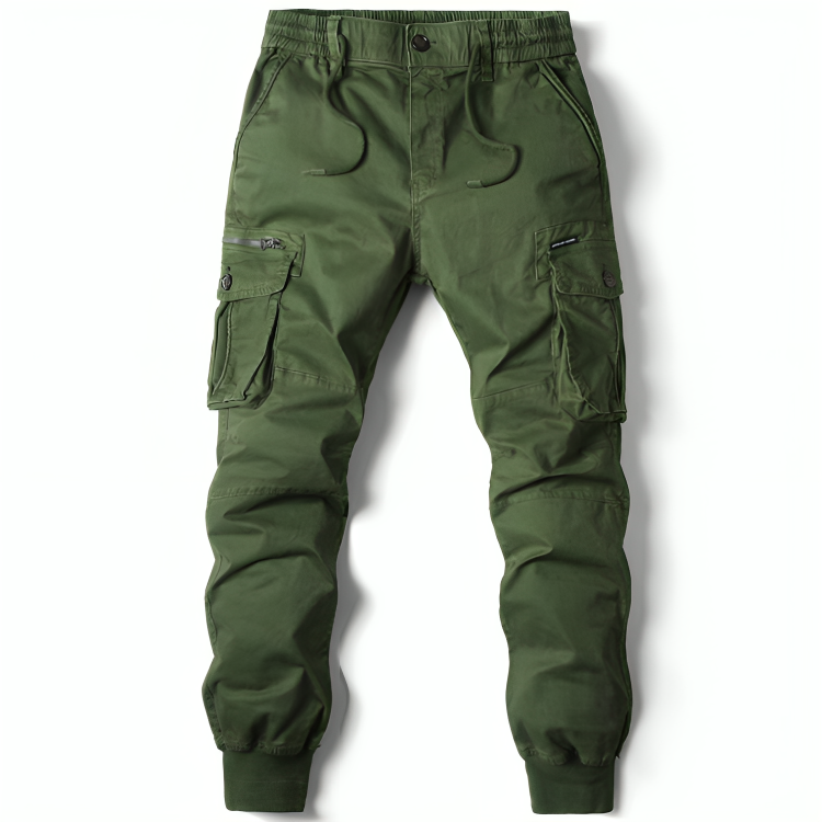 Mens Cotton Cargo Trousers