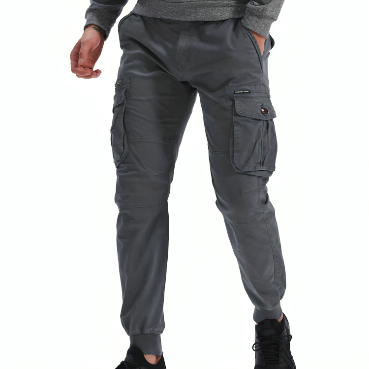 Mens Cotton Cargo Trousers